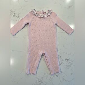 Shabby Chic Blush Patterned Footie